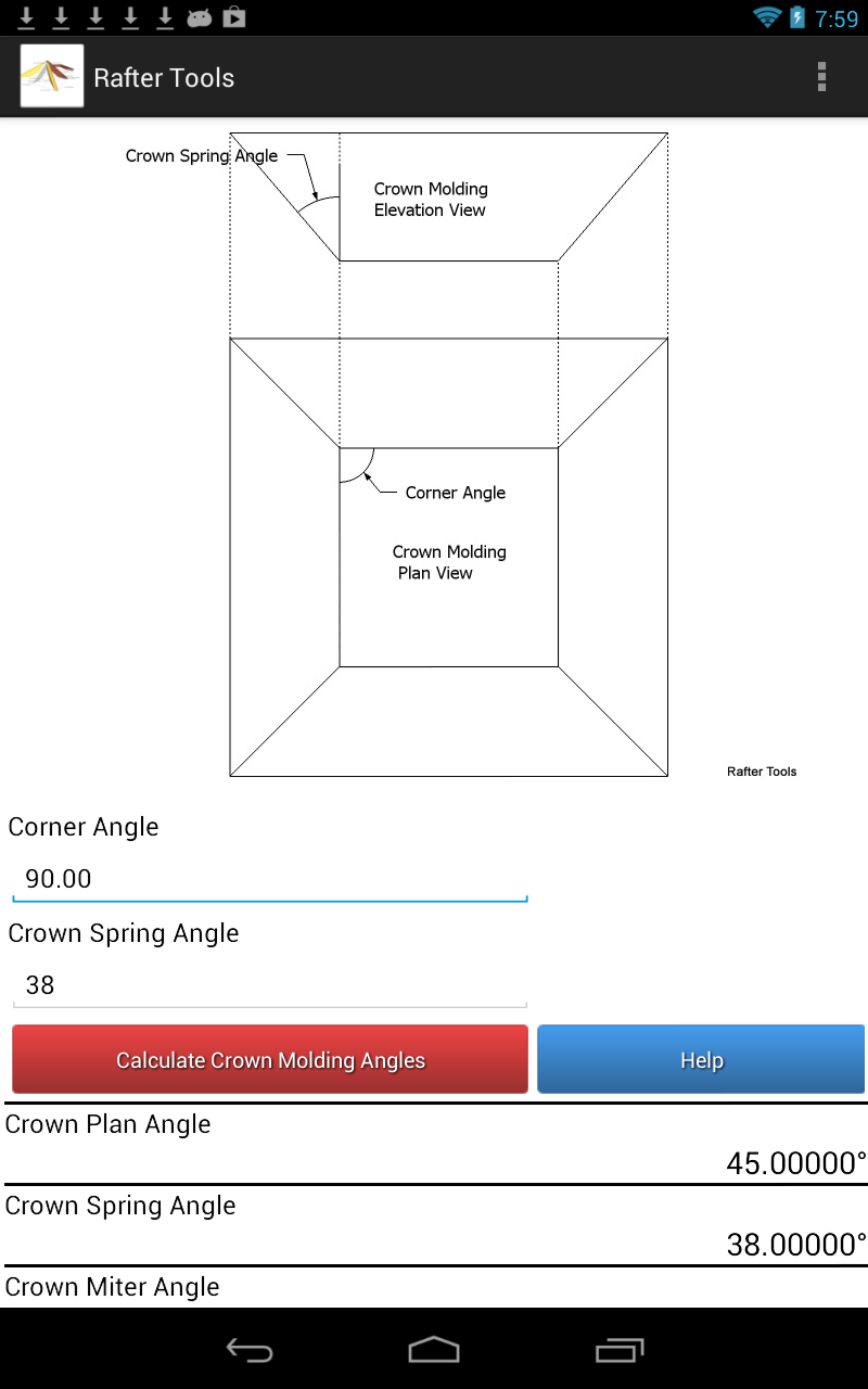 Crown Molding Miter Angles Chart
