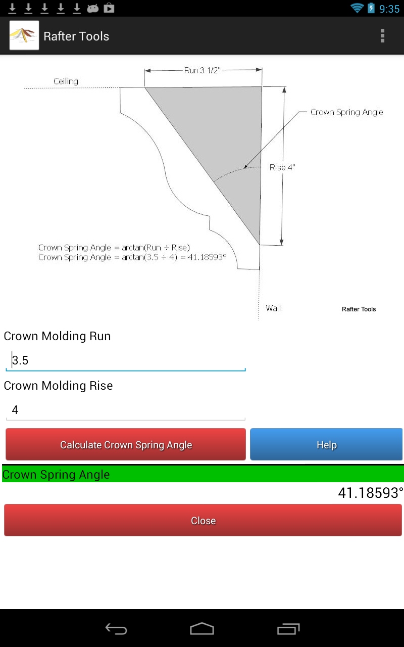 Compound Miter Angle Chart For Crown Molding